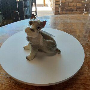 Adorable Lefton Schnauzer puppy collectible figurine